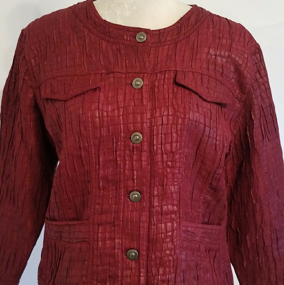 Ruby Rd Burgundy Jacket - image 3